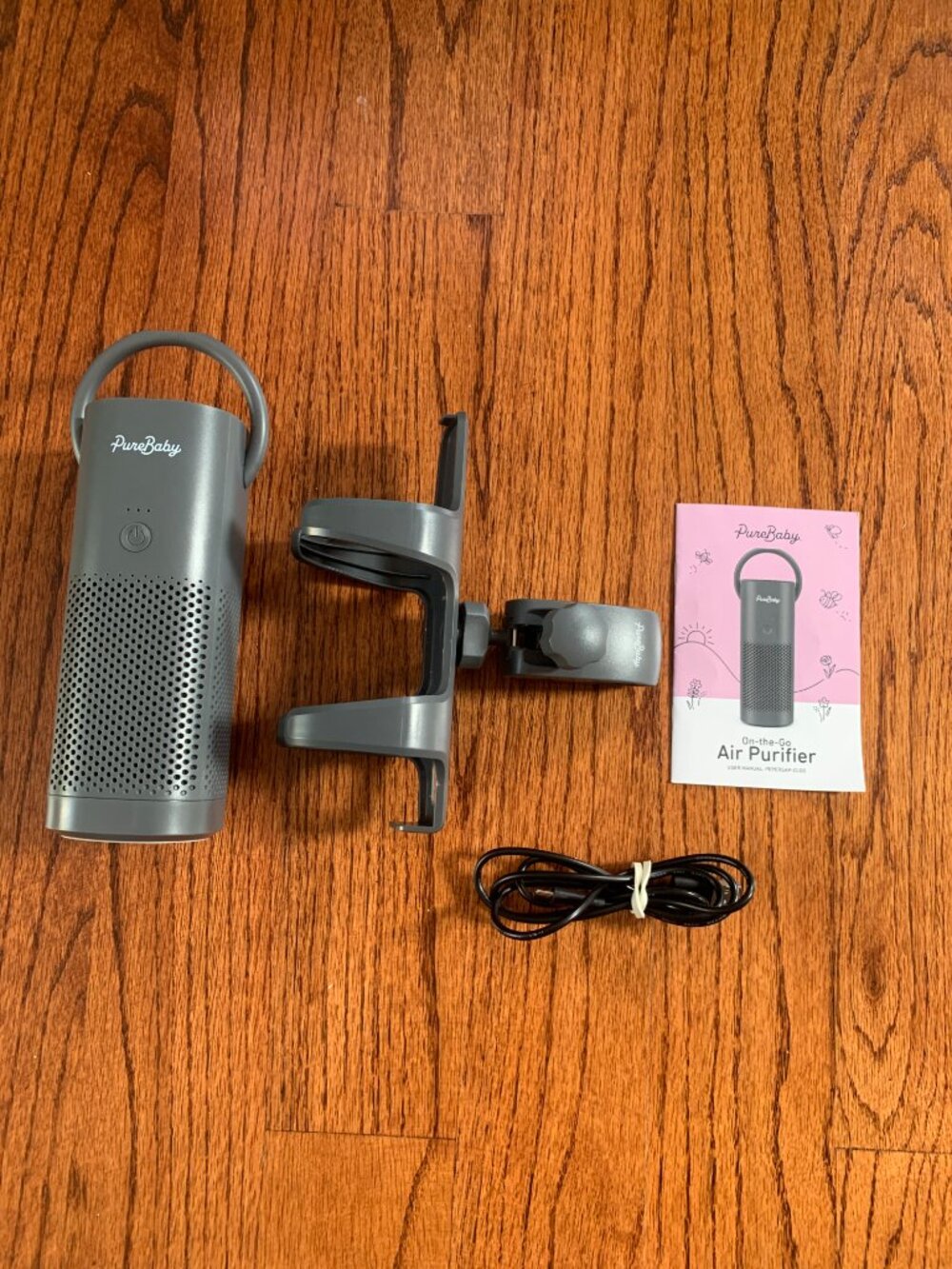 Pure Enrichment PureBaby On-the-Go Portable Air Purifier Fan | Gray | MSRP $50
